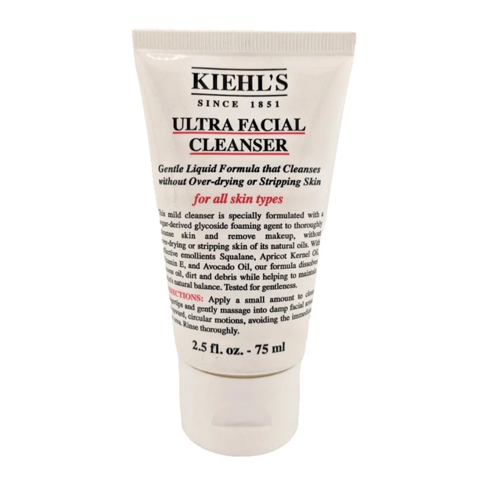 2x Kiehl's Ultra Facial Cleanser 2.5 floz each, Travel Size SEALED